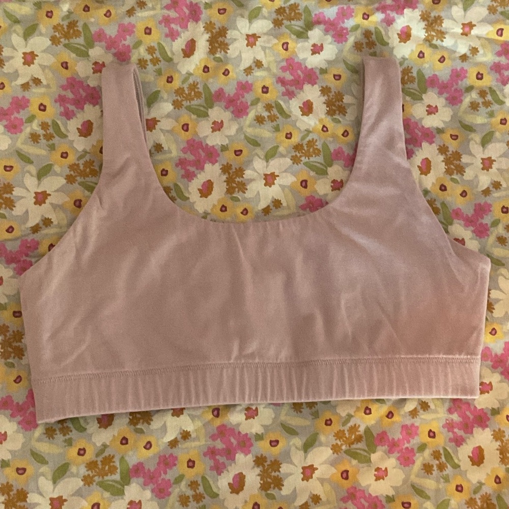 Quince Women's Bra Sz M Organic Cotton Tank Bralette